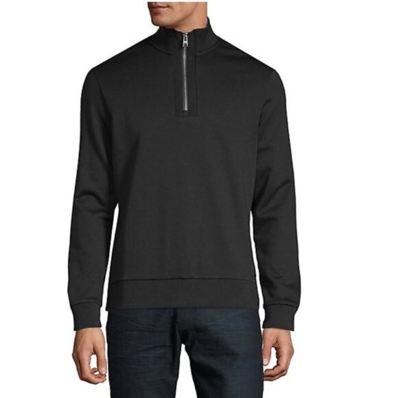 HUGO BOSS Siegal 07 Quarter Zip Sweat Top - Picture 1 of 4